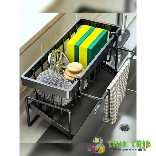 Тримач губки для раковини + автоматичний злив tissue holder AND-20-40PCS