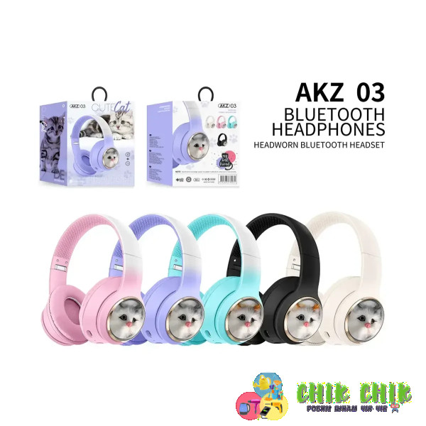 Навушники накладні Bluetooth з вушками AKZ-03