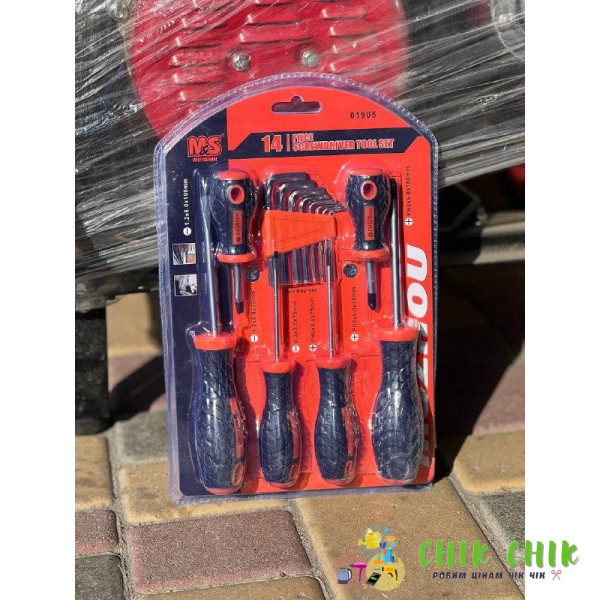 Набір викруток 14 в 1 Screwdriver set AND446