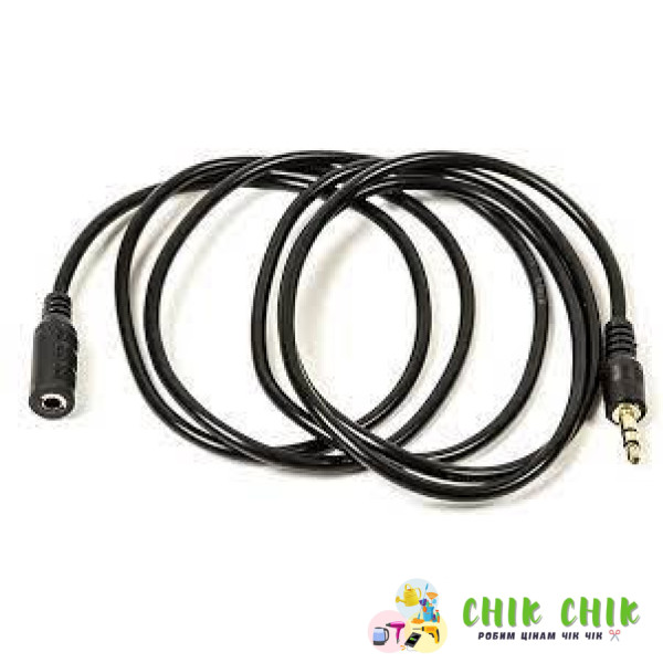 Кабель 3.5 jack-M/F 1.5 м (пакет)