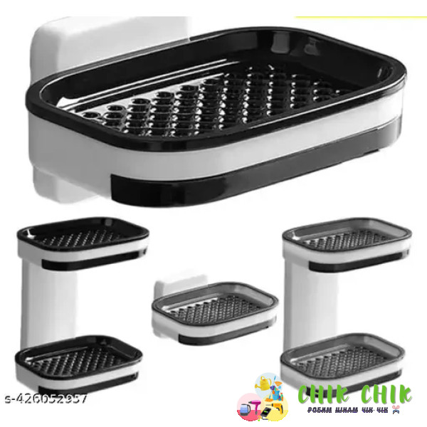 Двошарова настінна мильниця 2 рівні Soap dish AND872