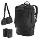 Рюкзак тактичний із підсумками B08 Black 55L