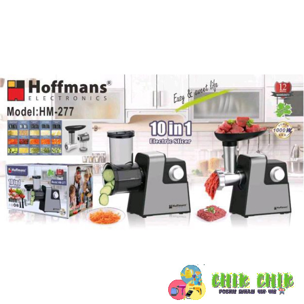 М'ясорубка електрична Hoffmans HM-277 10в1 1000W