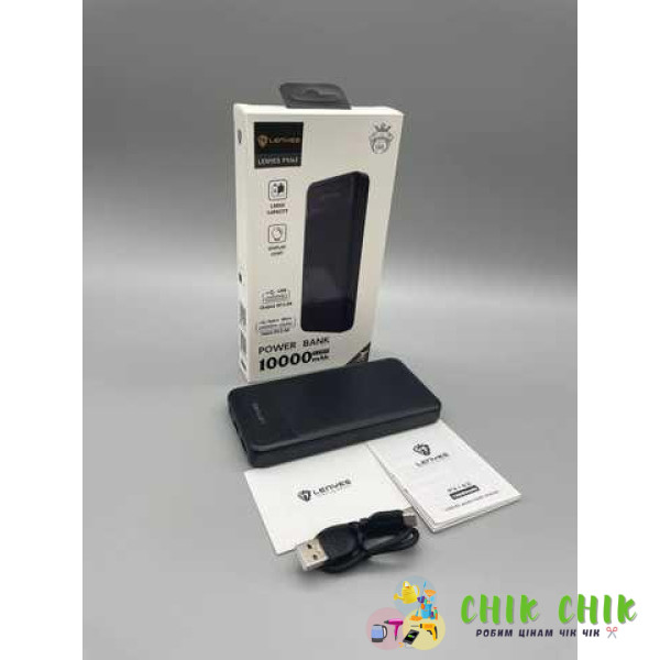 Зовнішній акумулятор Power bank LENYES PX162 10000mAh
