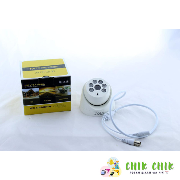 Купольна камера UKC CAD Z201 AHD 4mp 3.6 mm ZDX з ІЧ-підсвіткою