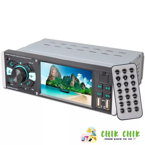 Автомагнітола 1Din 4051