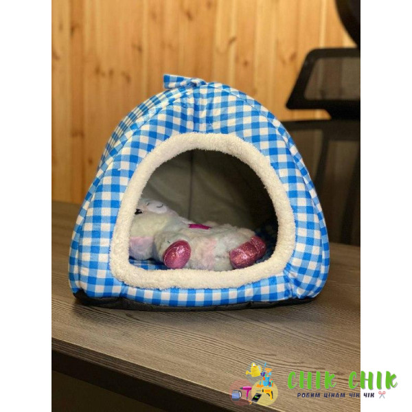 М'який будиночок для собак і кішок Pet Hut White Розмір будиночка: 27*28 Маленький