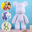 Флюїдний ведмедик Punk Fluid Bear Bearbrick з фарбами Великий 23см