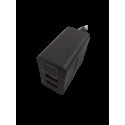 Адаптер (A-14) 220v 2 usb with digital display CX QC03