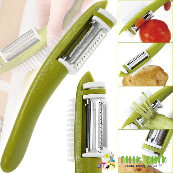 Мультичистка для чищення овочів зі щіткою Multi Peeller