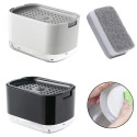Кухонний мильний диспенсер для посуду з тримачем губки Soap Dispenser Q-4
