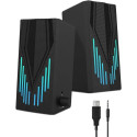 Музичні колонки для комп'ютера 2.0 JS-703 RGB