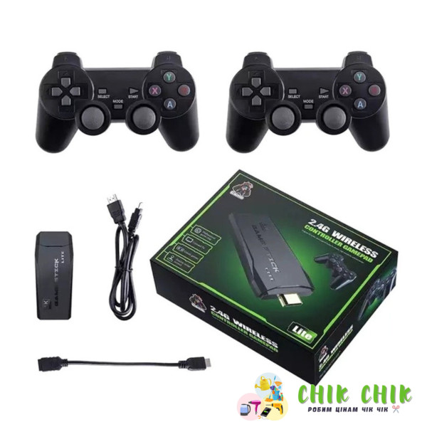 Ретро ігрова консоль 4K HD вихід 2,4G подвійний 64 ГБ 32 ГБ GAME CONTRROLER