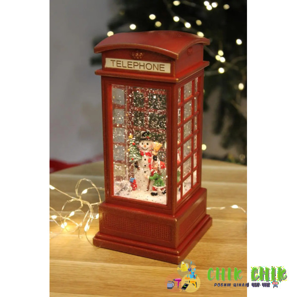 XMAS Новорічний нічник телефонна будка WDL-2102B