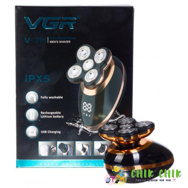 Електробритва акумуляторна VGR V-316