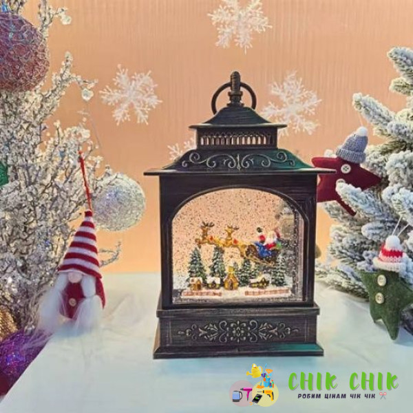 XMAS Новорічний нічник вінтажний ліхтар WDL-24007A
