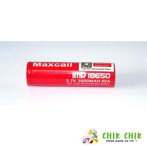 Акумулятор 18650 3000 мА·год 3,7В Li-Ion Maxcail