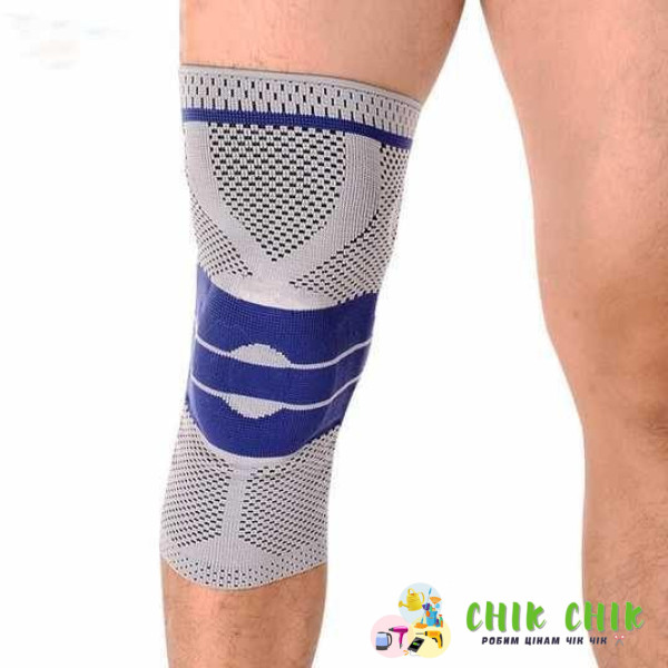 Бандаж на коліно сірий KNEE SUPPORT AA-18 AND XL-1061