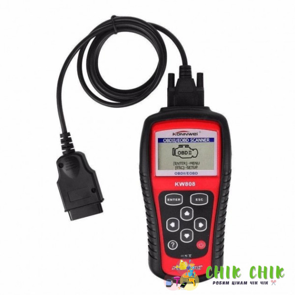 Універсальний автосканер OBDII/EOBD scanner KW 808