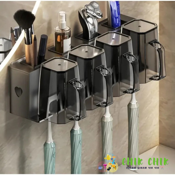 Тримач для зубної щітки 4 чашки Storage Shelf AND-76-10-45PCS
