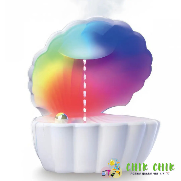 Зволожувач повітря мушля з перлиною Perl Light RGB