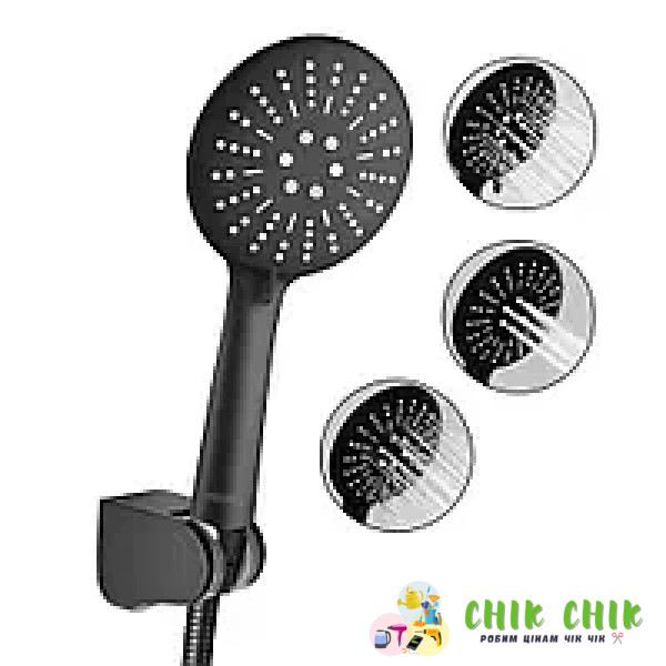 Насадка для душу Чорна Shower set AND 521-2416 S285-2409-Y