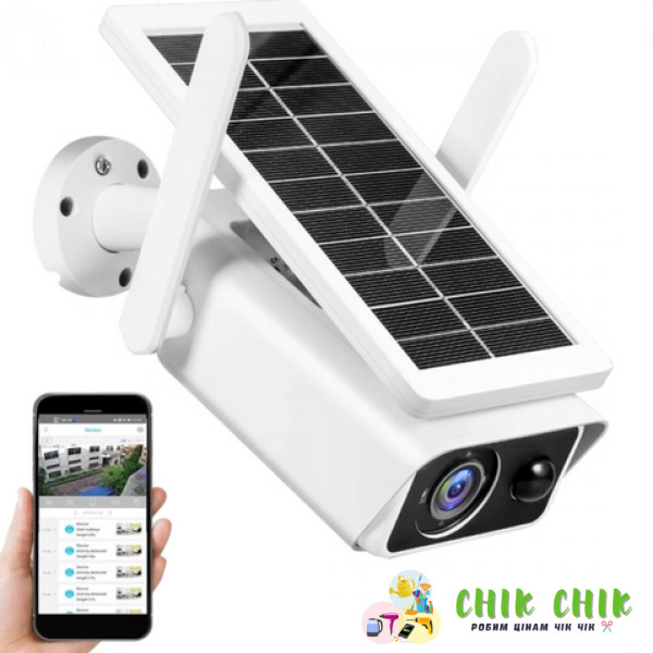 Автономна камера вулична бездротова на сонячній батареї 2 MP AP IP Solar APP ICSEE