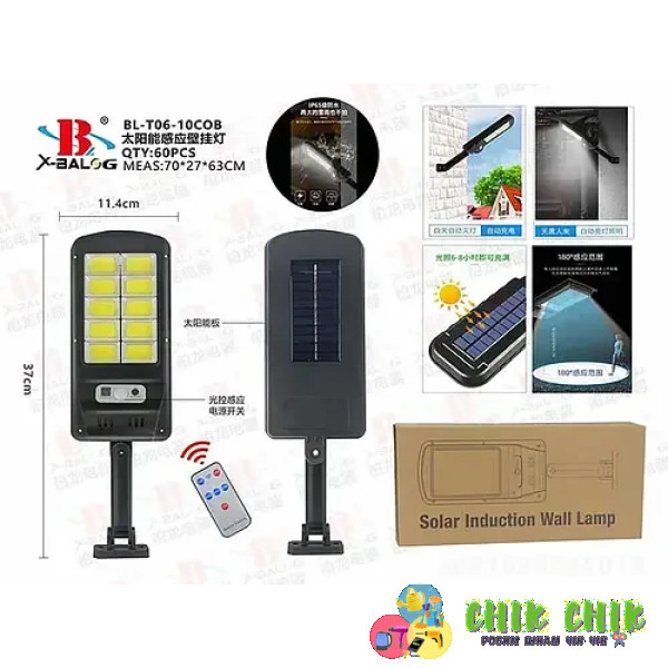 Лампа діодна Bailong Solar день-ніч BL-T06-10COB