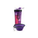 Пляшка подвійна для води зі складаною мискою PET DRINK BOTTLE