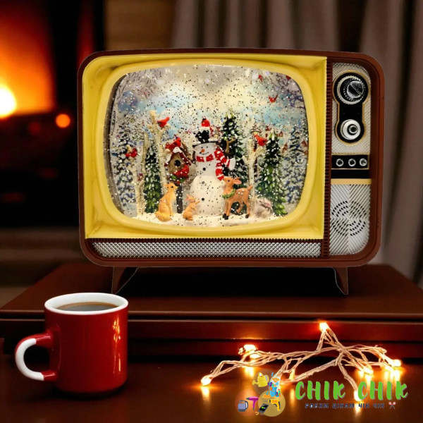XMAS Новорічний нічник Ретро телевізор WDL-24034B