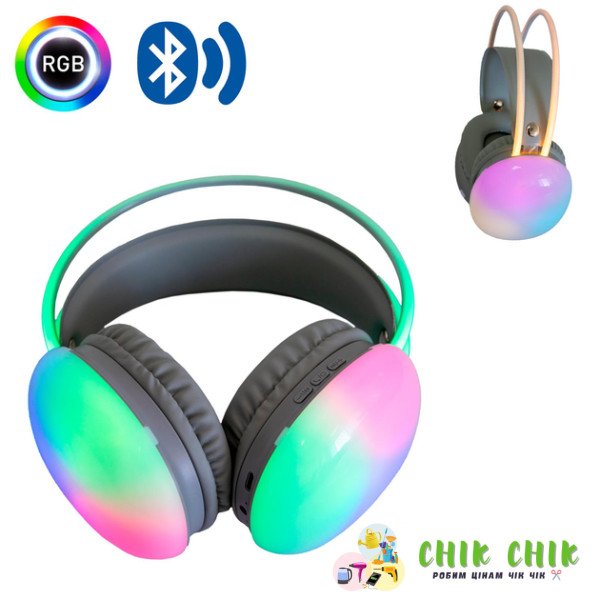 Бездротові навушники WK-30 RGB LED