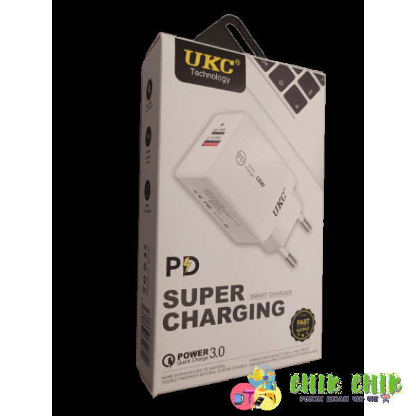 Адаптер Fast Charge 220v 18w APD 889 USB+type C