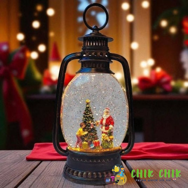 XMAS Новорічний нічник вінтажний ліхтар WDL-24028A