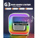 Нічник акумуляторний RGB G3 з бездротовою зарядкою і Bluetooth колонкою