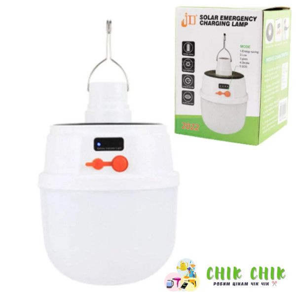 Лампочка акумуляторна з гачком 2022 Solar Emergency Charging Lamp