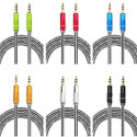 Кабель аудіо AUX 3.5 jack 1 м МЕТАЛЛ