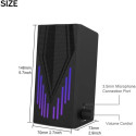 Музичні колонки для комп'ютера 2.0 JS-703 RGB