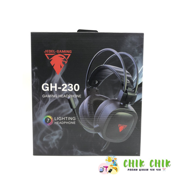 Навушники ігрові дротові з мікрофоном JEDEL GH230