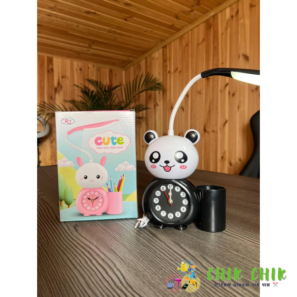 Дитячий годинник 3в1 (Часи + Настільна лампа +органайзер для ручок) Alarm clock XL-801
