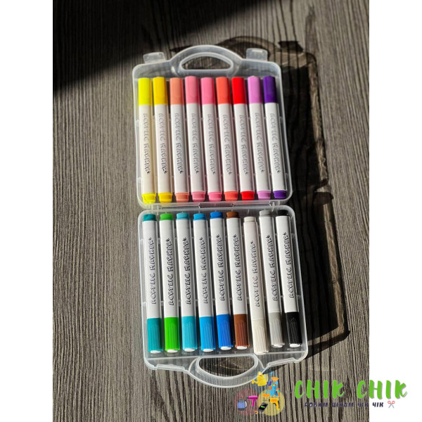 Акварельні маркери НОВІ 18 шт Water color pen AND 655-18