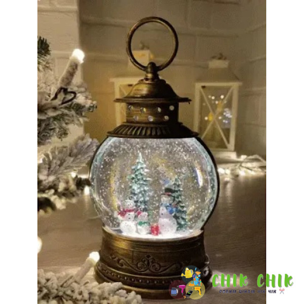 XMAS Новорічний нічник вінтажний ліхтар WDL-2103C