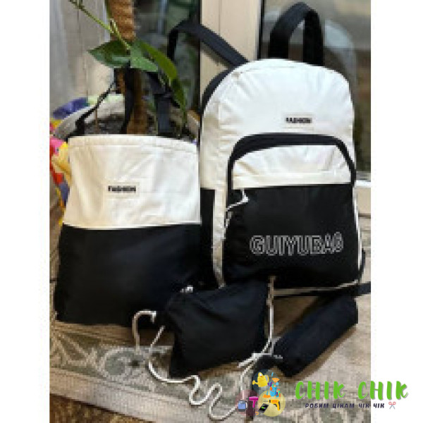 Набір 4 в 1 шкільний рюкзак (GUIYUBAG), сумка, клатч, пенал MFG-2-613