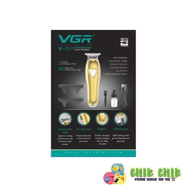 Акумуляторна машинка для стриження волосся VGR V-057
