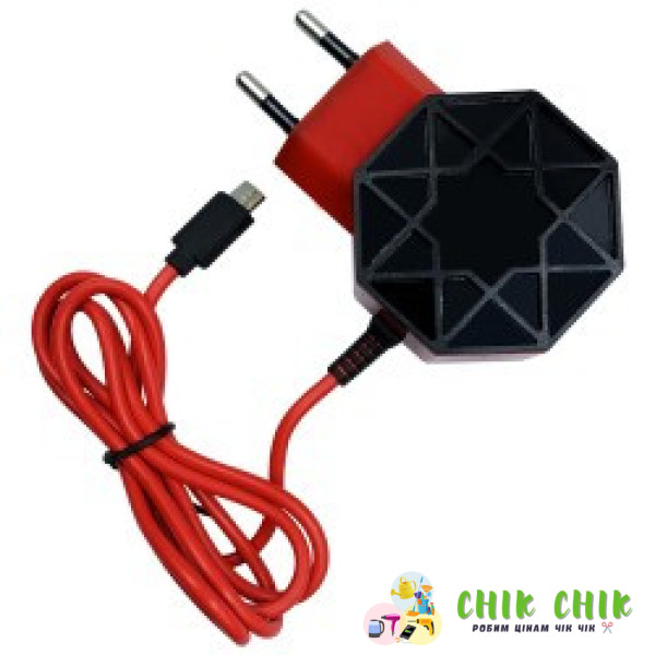 ЗЗП адаптер 220 V 2 USB + Micro FAST CHARGER круглий