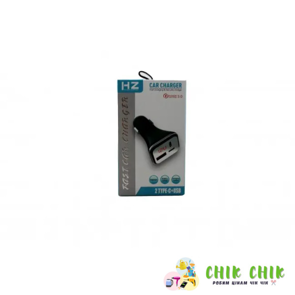Адаптер у прикурювач Type c і USB HZ HC13