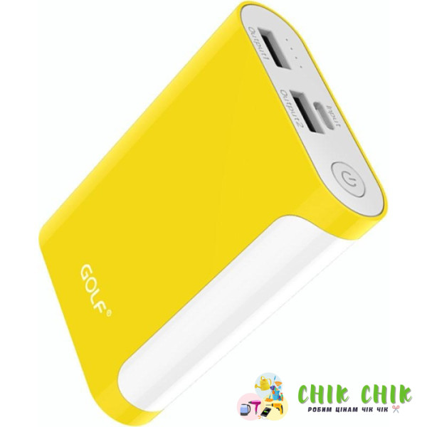 Зовнішній акумулятор Power Bank GOLF (12000mAh)