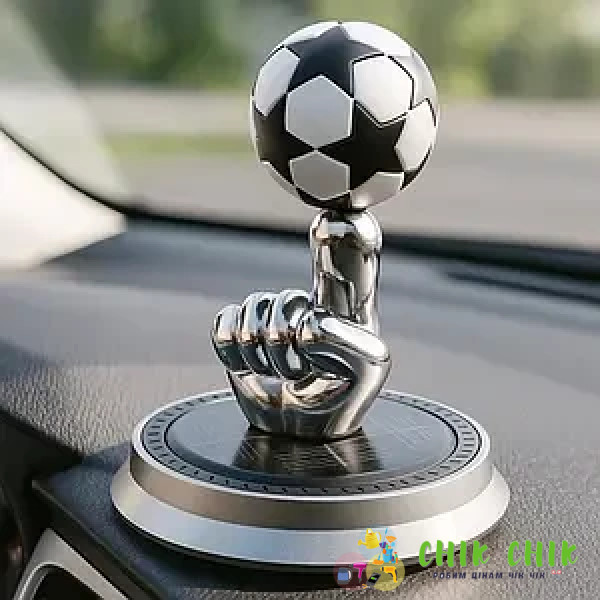 Автомобільний ароматизатор на сонячній батареї Футбольний м'яч колір рандом