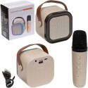 Світлодіодна бездротова колонка КАРАОКЕ 1 мікрофон K12-1 SPEAKER
