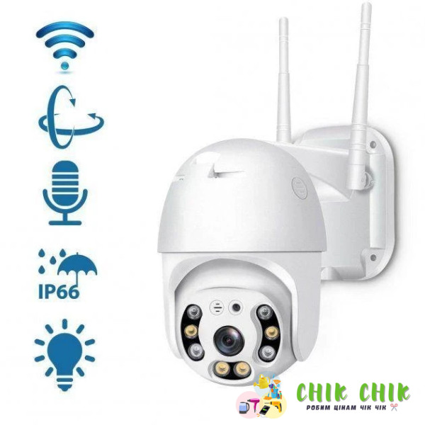 Камера відеоспостереження вулична A8 Wi-Fi ptz camera 1080p app：v380 2MP (RD-002)