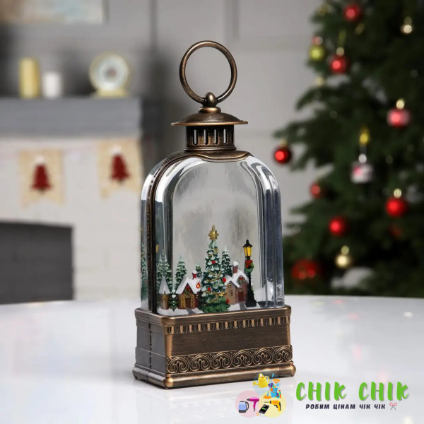 XMAS Новорічний нічник вінтажний ліхтар WDL-23013E